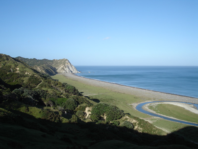 strand vanaf heuveltop